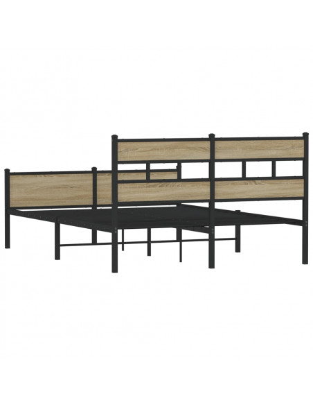 Giroletto senza Materasso Rovere Sonoma 140x190cm in Truciolato