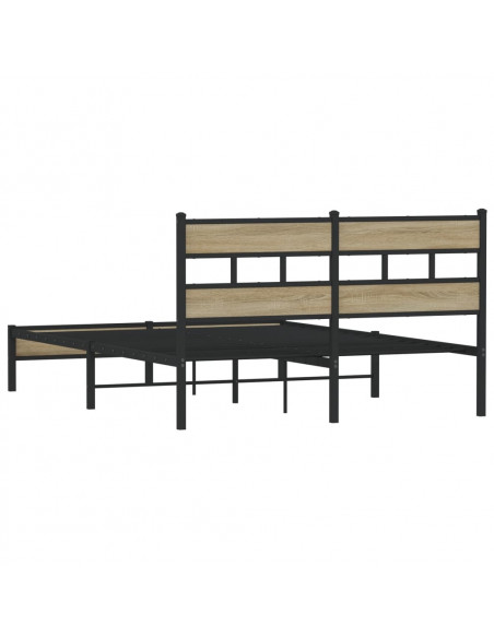 Giroletto senza Materasso Rovere Sonoma 140x190cm in Truciolato