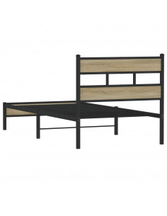 Giroletto senza Materasso Rovere Sonoma 75x190 cm in Truciolato