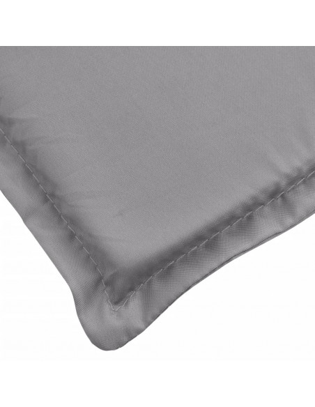 Cuscino per Lettino Grigio 180x60x3 cm in Tessuto Oxford