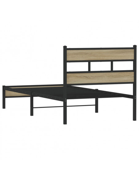 Giroletto senza Materasso Rovere Sonoma 80x200 cm in Truciolato