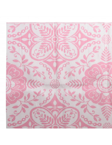 Tappeto da Esterni Rosa 190x290 cm in PP