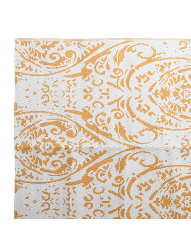Tappeto da Esterni Arancione e Bianco 190x290 cm in PP
