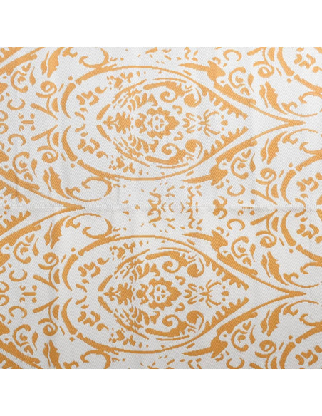 Tappeto da Esterni Arancione e Bianco 190x290 cm in PP