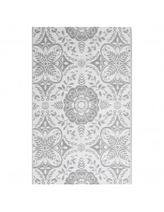 Tappeto da Esterno Grigio Chiaro 140x200 cm in PP