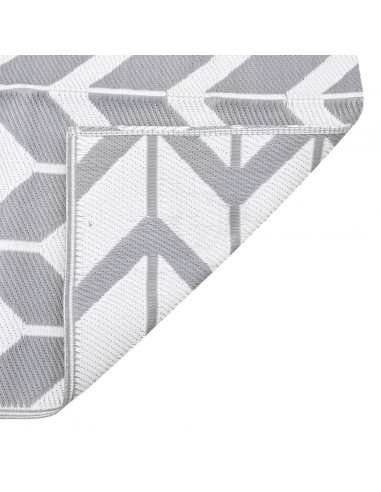 Tappeto da Esterno Grigio 160x230 cm in PP