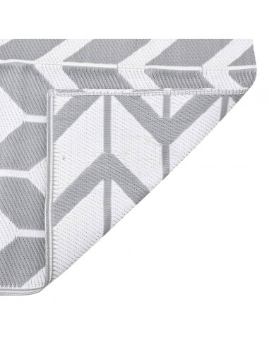 Tappeto da Esterno Grigio 190x290 cm in PP