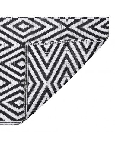 Tappeto da Esterni Nero 140x200 cm in PP