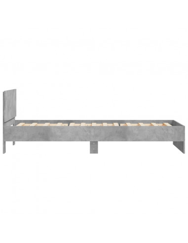 Giroletto Testiera Grigio Cemento 100x200 cm Legno Multistrato