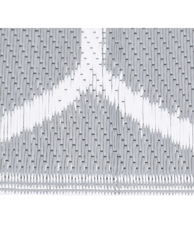 Tappeto per Esterni Grigio 80x250 cm in PP