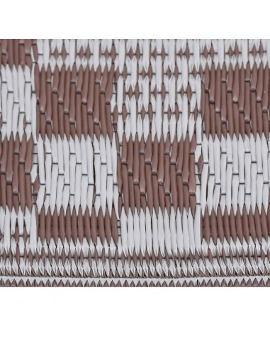 Tappeto da Esterno Marrone 140x200 cm in PP