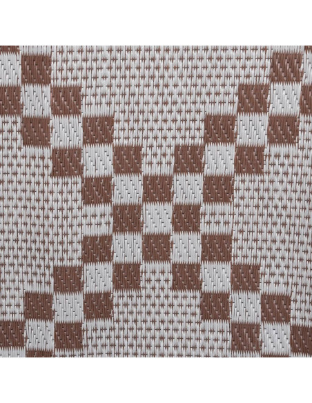Tappeto da Esterno Marrone 140x200 cm in PP
