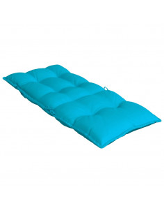 Cuscini per Sedia Schienale Alto 4pz Turchese in Tessuto Oxford