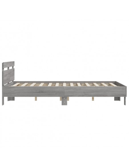 Giroletto Testiera Grigio Sonoma 150x200 cm Legno Multistrato