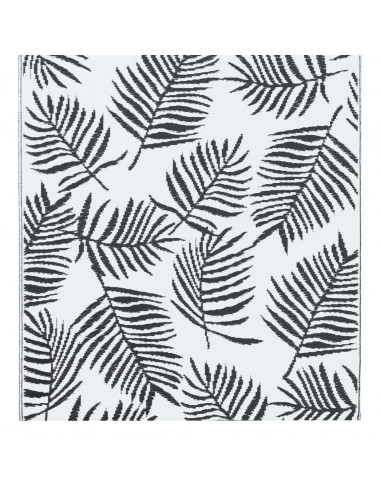 Tappeto da Esterni Bianco e Nero 80x150 cm in PP