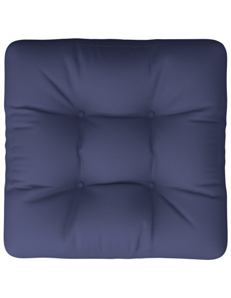 Cuscino per Pallet Blu Marino 60x61,5x10 cm in Tessuto