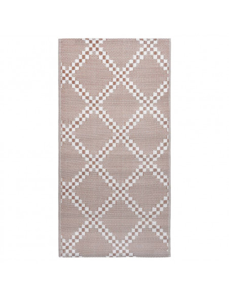 Tappeto da Esterni Marrone 80x150 cm in PP