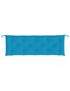 Cuscini per Panca 2 pz Azzurri 150x50x7 cm in Tessuto Oxford