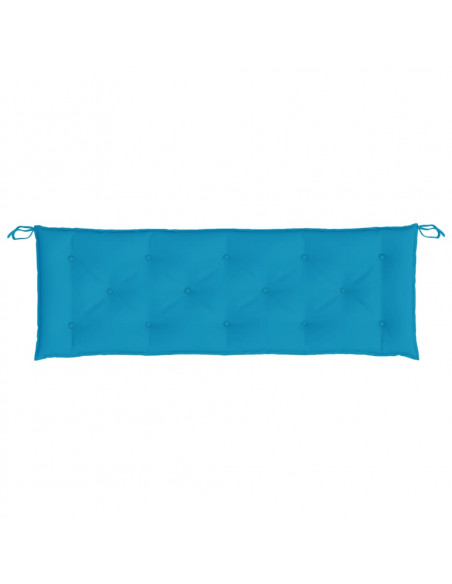 Cuscini per Panca 2 pz Azzurri 150x50x7 cm in Tessuto Oxford