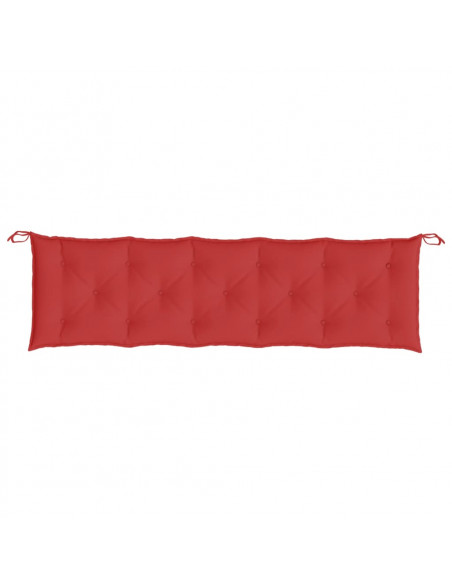 Cuscini per Panca 2 pz Rossi 180x50x7 cm in Tessuto Oxford