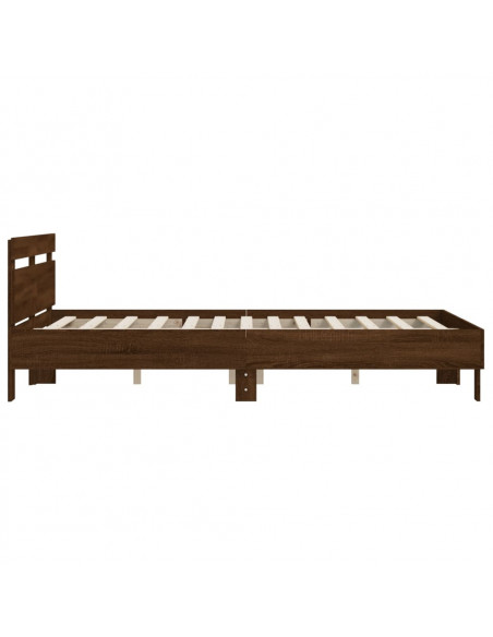 Giroletto Testiera Rovere Marrone 150x200 cm Legno Multistrato