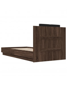 Giroletto Testiera Rovere Marrone 75x190 cm Legno Multistrato