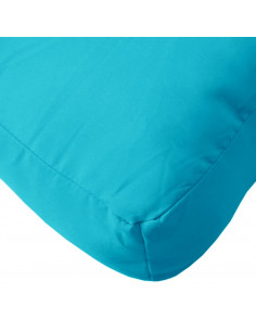 Cuscini per Pallet 2 pz Turchese in Tessuto