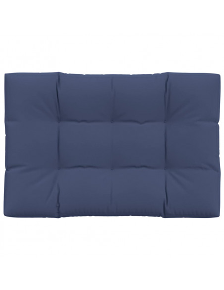 Cuscino per Pallet Blu Marino 120x80x12 cm in Tessuto