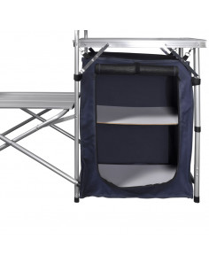 Cucina da Campeggio Pieghevole con Parabrezza in Alluminio