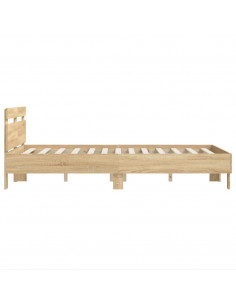 Giroletto Testiera Rovere Sonoma 135x190 cm Legno Multistrato