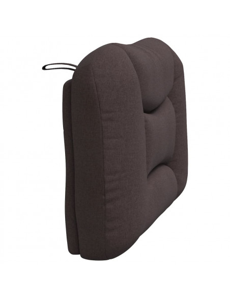 Cuscino Testiera Marrone Scuro 80 cm in Tessuto