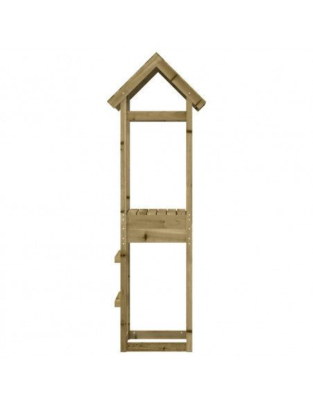 Torre da Gioco 53x46,5x194 cm in Legno di Pino Impregnato