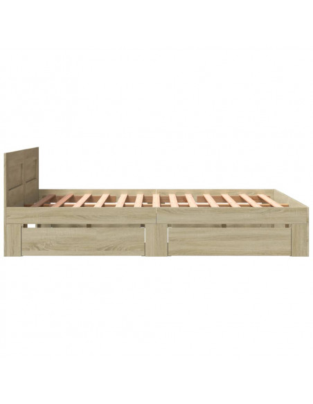 Giroletto Testiera Rovere Sonoma 160x200 cm Legno Multistrato