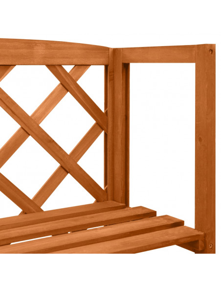 Traliccio con Ripiani 55x30x140 cm in Legno Massello di Abete