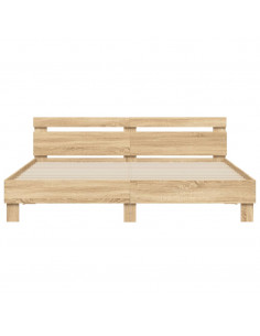 Giroletto Testiera Rovere Sonoma 160x200 cm Legno Multistrato