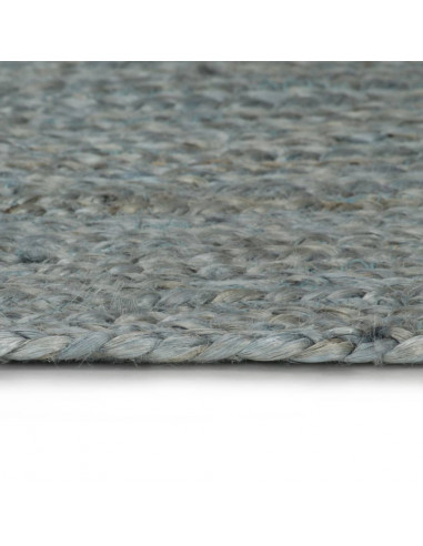 Tappeto Lavorato a Mano in Juta Rotondo 120 cm Verde Oliva