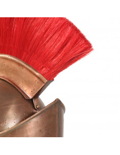 Elmo da Guerriero Greco Antico per LARP in Acciaio Rame