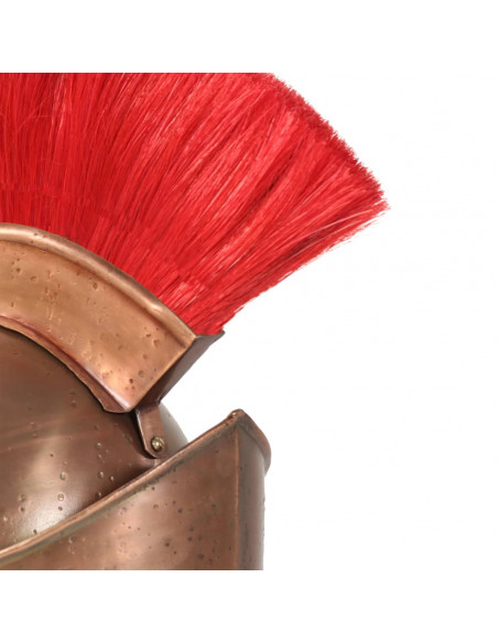 Elmo da Guerriero Greco Antico per LARP in Acciaio Rame