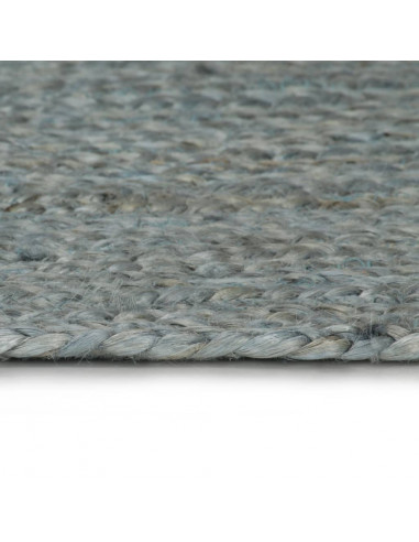 Tappeto Lavorato a Mano in Juta Rotondo 150 cm Verde Oliva