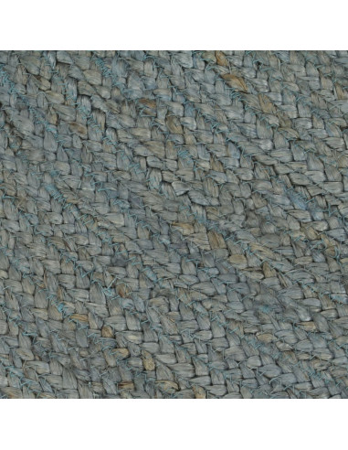 Tappeto Lavorato a Mano in Juta Rotondo 150 cm Verde Oliva