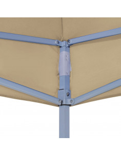 Tetto per Tendone per Feste 6x3 m Beige 270 g/m²