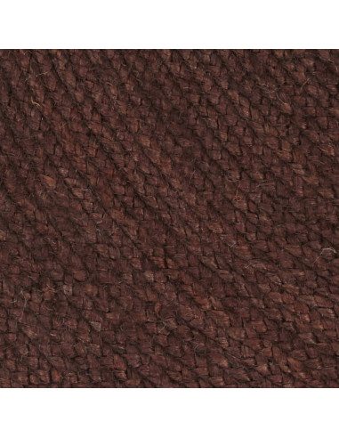 Tappeto Lavorato a Mano in Juta Rotondo 120 cm Marrone