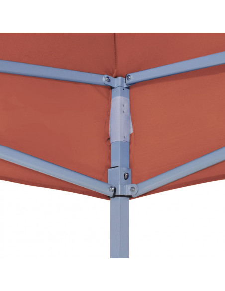 Tetto per Tendone per Feste 4,5x3 m Terracotta 270 g/m²