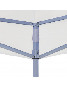 Tetto per Tendone per Feste 4,5x3 m Bianco 270 g/m²
