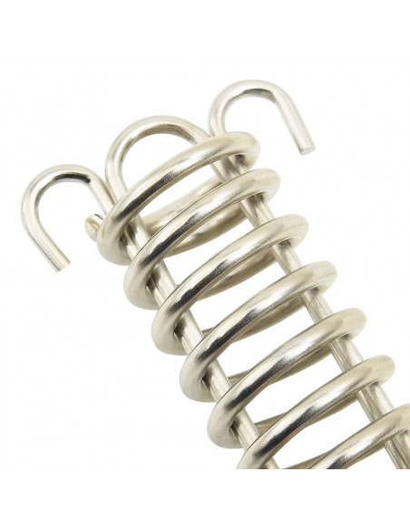 Fermi a Molla per Vela Parasole 5 pz in Acciaio Inox