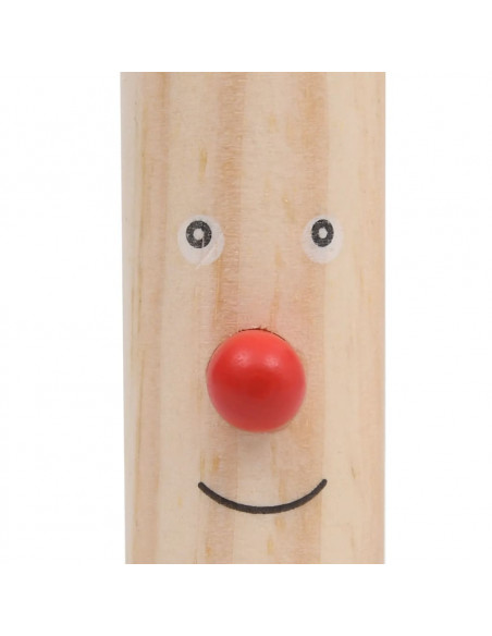 Gioco di Bowling Multicolore in Legno Massello di Pino