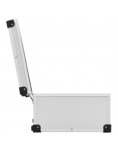 Custodia CD per 80 CD in Alluminio ABS Argento