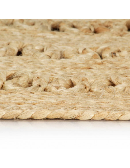 Tappeto Lavorato a Mano in Juta Intrecciata 90 cm