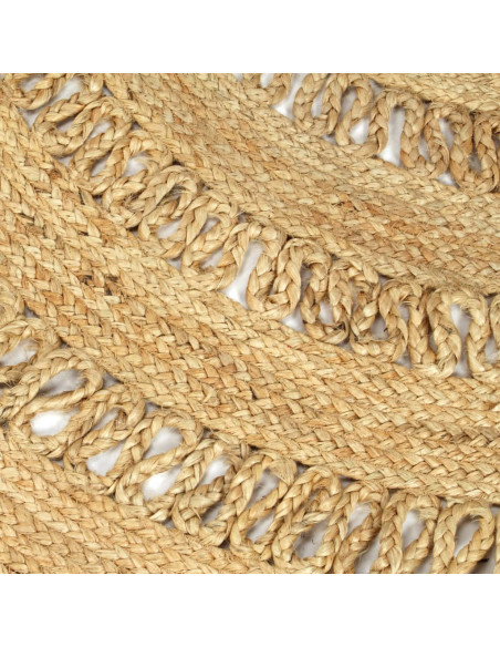 Tappeto Lavorato a Mano in Juta Intrecciata 90 cm
