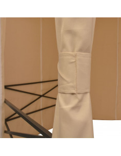 Gazebo Padiglione da Giardino con Tende Esagonale 360x265 cm